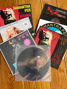 SAMANTHA FOX - Lot - 7 vinyl + 1 pic disc all in NM + CD single TIN + press kit - Picture 1 of 15
