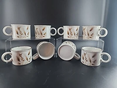 Platos Stonehenge (madera de cuña) Midwinter Ironstone - avena silvestre, tierra, sol Foto 1 de 4