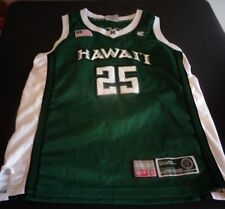 HAWAII RAINBOW WARRIORS Basketball #25 Colosseum Size LARGE Sewn Green Jersey