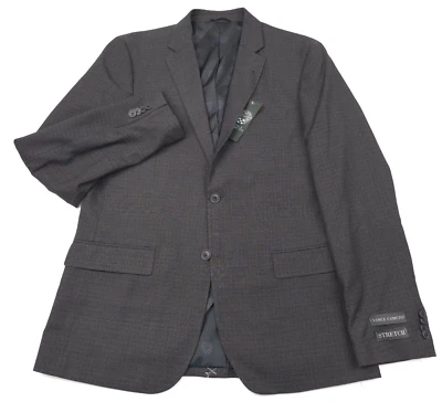 Vince Camuto Gray Blue Grid Slim Fit Stretch Suit Jacket Blazer Mens Size 40R - Image 1 of 4