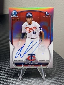 2023 Topps Bowman Chrome CPA-OD Omari Daniel - Minnesota Twins Refractor #/499