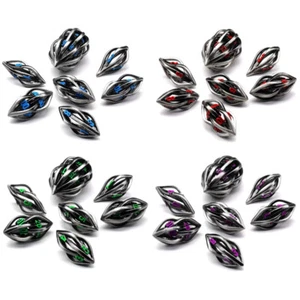 Metal DND Dice Set 7PCS Polyhedral Die Olive Shape Dungeons & Dragons RPG Game - Picture 1 of 5