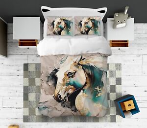 3D Handsome Horse I8511 Bed Pillowcases Quilt Duvet Cover Queen King Erin 23