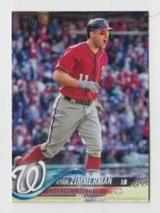 (10) Ryan Zimmerman 2018 TOPPS SERIES 1 CARD LOT #58 WASHINGTON NATIONALS - Picture 1 of 1