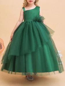 Verywea Flower Girls Princess Dress Kids Party Wedding Pageant Bridesmaid Formal - Picture 1 of 39
