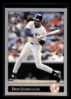1992 Leaf Baseball #365 Dion James New York Yankees Pack Fresh Mint+ - Image 1 of 2