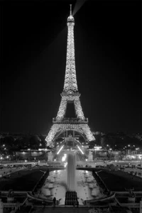 Eiffel Night France Paris Romance Vintage Wall Art Home Decor - POSTER 20x30 - Picture 1 of 3