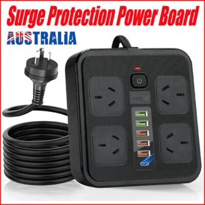 Surge Protection Power Board 10 In1 Fast Charging 5 USB Ports (1 Type-C Port) 25 - Picture 1 of 9