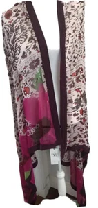New Diane Von Furstenberg Shawl 100% Silk Chiffon Hand Beaded Huge67x45 NWT $475 - Picture 1 of 12