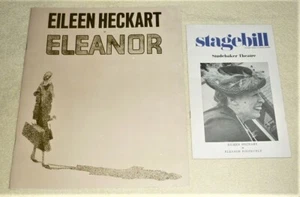 (2) SOUVENIR PROGRAMS "ELEANOR" with EILEEN HECKART / SEE PICTURES - Picture 1 of 5