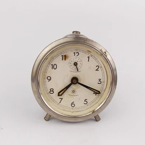 Raro Reloj Alarma De Colección Años 50 Kienzle Chomutov Alemán Cromado Mesa Reloj de Escritorio - Imagen 1 de 4