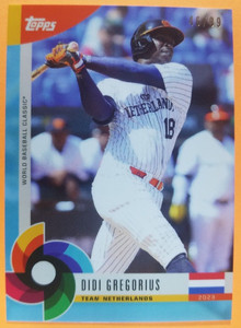 Didi Gregorius 2023 Topps World Baseball Classic Aqua Blue #47 46/99