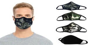 FACE MASK UK Breathable Cotton Washable Reusable Adjustable Pollution Camo Masks - Picture 1 of 11