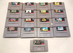 Super Nintendo SNES Game Lot (17)~UNTESTED AS IS~ MARIO/KIRBY/SIM CITY... ~ READ - Picture 1 of 7