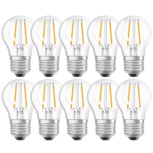 10 x Osram LED Filament Tropfen 2,8W = 25W E27 klar 250lm warmweiß 2700K DIMMBAR - Bild 1 von 5