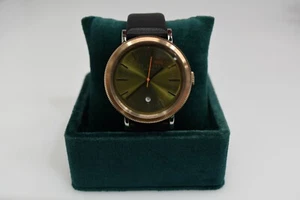 Nuevo Ted Baker Black Leather Two Tone Green Dial 10031508 reloj de $175 - Imagen 1 de 3