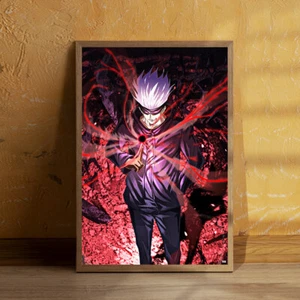 Póster de anime Jujutsu Kaisen Satoru Gojo impresión en lienzo de 24x36" - Imagen 1 de 5
