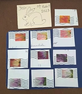 2023 Stamps:One full set of 10:Tulip Blossoms SC#5768 (get exactly Photo stamps) - Picture 1 of 11