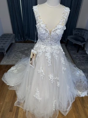 Vestido de novia Mori Lee 2476 - Talla 10 - Nuevo con etiquetas - ¡Envío GRATIS! Foto 1 de 4