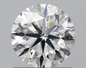 Round 0.99 CT Certificate AGI Natural Mined Diamond Loose H color VS1 clarity - Picture 1 of 2
