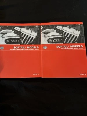 Harley Davidson Softail Manuales 99498-16 Y 99482-16 Servicio Y Hombre Eléctrico. Foto 1 de 4