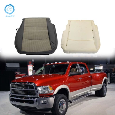 For 2009-2012 Dodge Ram 1500 Driver Left Bottom Cloth Seat Cover+Foam Cushion - Image 1 of 4