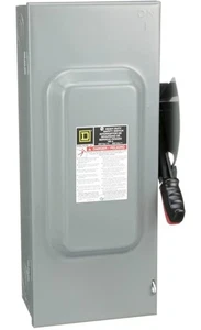 Square D H363 Heavy Duty Safety Switch 100A 600v - Picture 1 of 2