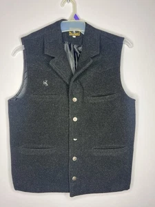 Wyoming Traders - Virgin Wool Western Vest - Men's Size Small - Picture 1 of 6