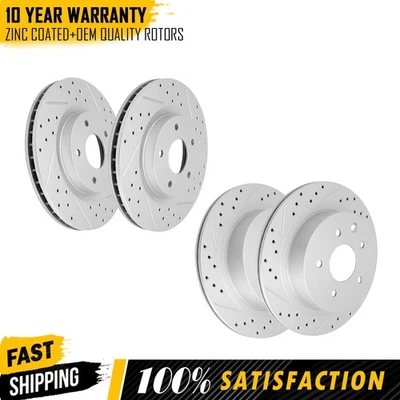 Conjunto de rotores de disco de freio dianteiro traseiro para Nissan Rogue 2008 2009 2010 2011 2012-2017 - Imagem 1 de 4