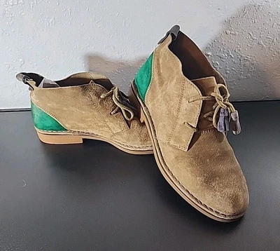 Bota Chukka Hush Puppies Mujer Beige/Verde Talla 7.5 Muy Buen Estado Foto 1 de 4
