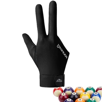 Billiard Glove 3 Fingers Right Hand Snooker Glove Professional Pool Cue Glove