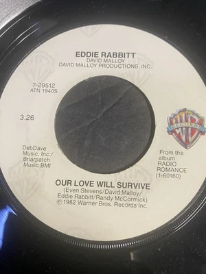 Eddie Rabbitt – You Put The Beat In My Heart     45RPM       VINYL  NM    1983 - Image 1 of 3