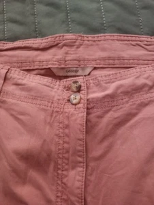 Pink Size 20 Chino Straight Leg Trousers From George - Picture 1 of 7