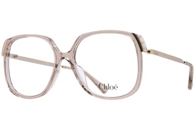 Chloe CH0287O 004 Eyeglasses Women's Brown/Gold Full Rim Square Shape 56mm - Image 1 of 4
