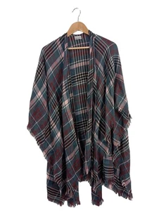 VERO MODA Poncho Mujeres Jersey rojo-gris claro-blanco puro look casual - Imagen 1 de 5
