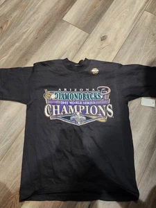 Arizona Diamondbacks 2001 World Series Champions Black Shirt Small (NEW / NWT) - Picture 1 of 5