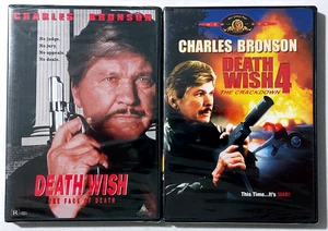 New! Death Wish The Face of Death + Death Wish 4 The Crackdown 2 New DVD Lot - Picture 1 of 2