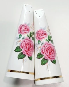 Liverpool Rd Keramik Salz & Pfefferstreuer Rosa Blumenmuster - Bild 1 von 5