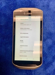 Zebra TC52 Mobile Computer Scanner TC520K-1PEZU4P-NA Android 8.1 /w Case + Batt - Picture 1 of 7
