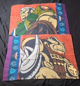 Vintage Small Soldiers Reversible Pillow Case Lot Of 2 The Bibb Company 1998 - Picture 1 of 8