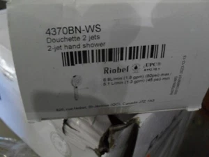 Riobel 4370BN-WS 4" 3 funciones ducha de mano níquel cepillado - Imagen 1 de 1