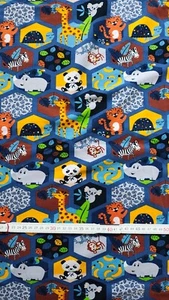 Jersey Kindermotiv Dschungeltiere 140 x 100 cm - Bild 1 von 1