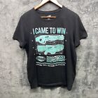 Nerf T Shirt Men L I Came To Win Game On Always Graphic S/S Black Teal
