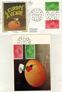 1985-Fdc Carte maximum+Enveloppe 1°jour**Conseil Europe-Jeunesse-Yv.85/86 - Picture 1 of 1