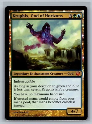 Magic MTG Journey Into Nyx Kruphix, God of Horizons #152/165 TCG CCG - Image 1 of 2