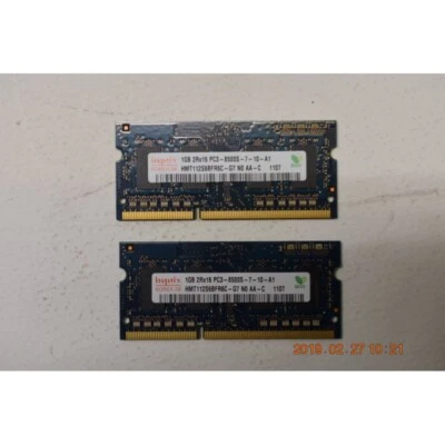 Memories Sodimm DDR3 2x 1.0GB 2RX16 PC3 8500 S (IB1) - Image 1 of 2
