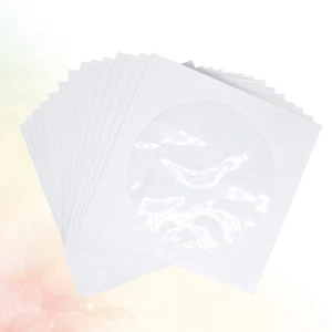 100 Pcs CD Package Environmental Protection DVD Paper Case Transparent Window - Photo 1/11