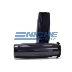 115mm Retro Amal Style Motorcycle Grips Triumph Norton Cafe Vintage 7/8" - Bild 1 von 1