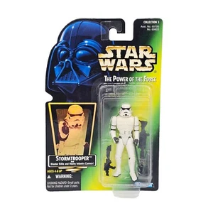 Star Wars STORMTROOPER 3.75" Figura de Acción Holograma Tarjeta 1997 POTF  - Imagen 1 de 6