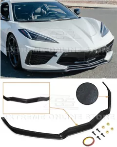 For 20-Up Corvette C8 | GM Z51 CARBON FLASH Front Bumper Lip Splitter Spoiler - Bild 1 von 12